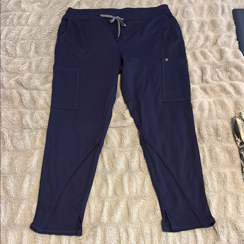 Women’s Jaanuu Cargo Navy Blue Scrub Pants